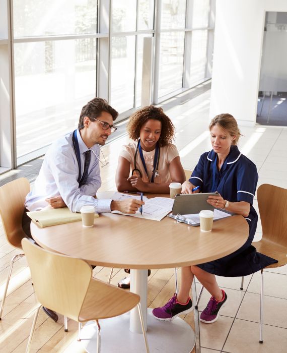 MGM Healthcare Services caregiver with a client